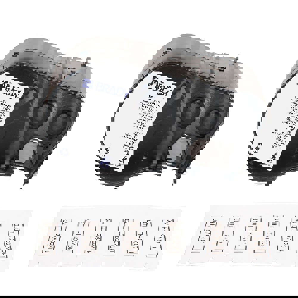 Labels, Ribbons & Tapes; Application: Heat Shrink Labels ; Type: Heat Shrink Labels ; Color Family: White ; Color: Black on White ; Number Of Labels Per Roll: 80 ; Label Diameter (Inch): 3/16